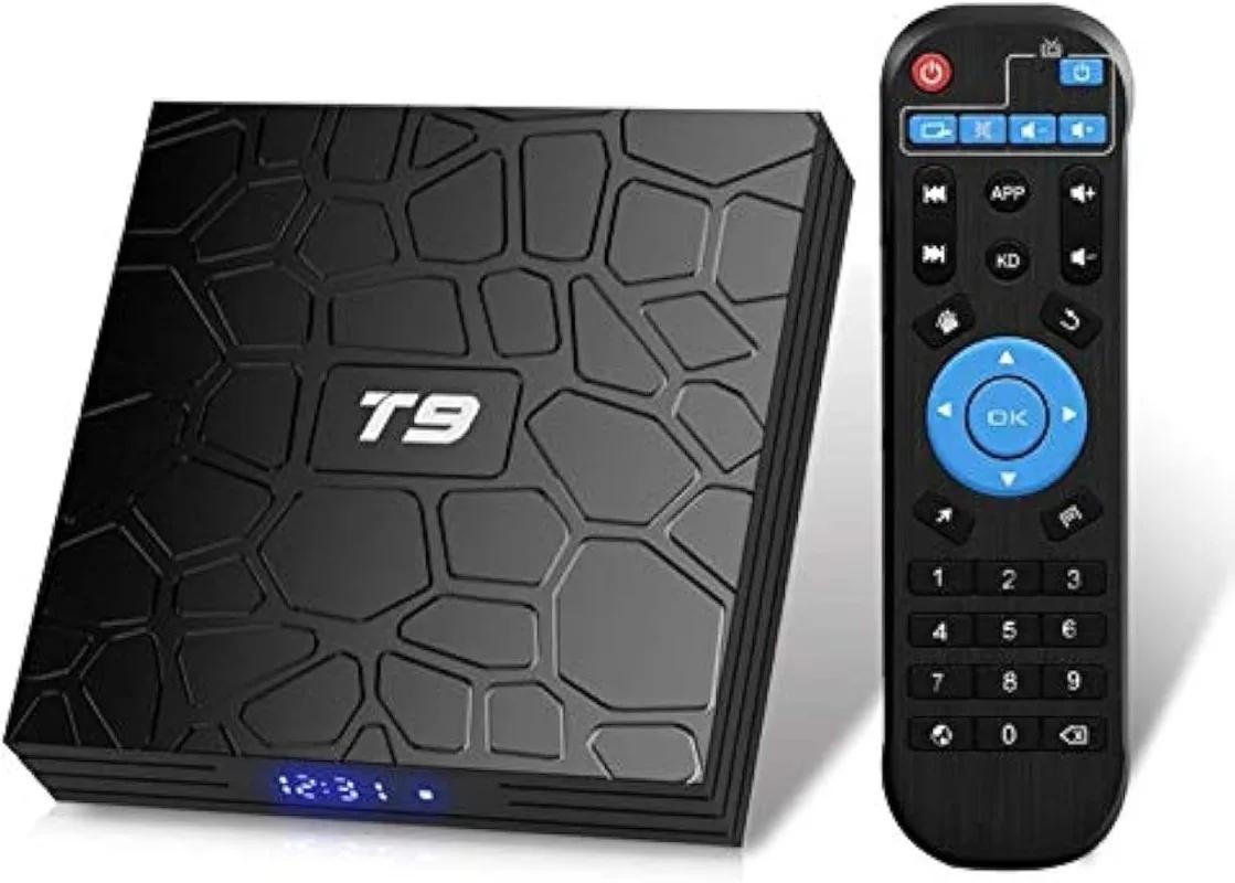 T9 ȵ̵ 9.0 TV ڽ,  ھ Cortex-A53, 64 Ʈ ,  , 2.4G, 5G, 3D Ʈ HD, 4K, RK3318, BT4.0